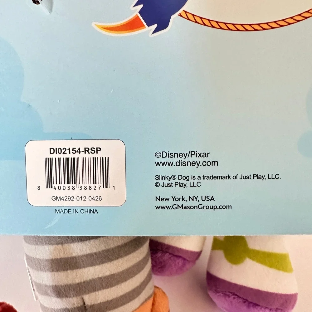 Disney Toy Story Dog Toys Buzz Lightyear Slinky Dog 2 Pack Multicolor New NWT